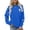Blue, variant on Laipiong Womens Crewneck Sweatshirts Faith Cross Printed Cozy Long Sleeve Pullover Tops Stylish Casual Soft Comfy Loose Fit Blouses