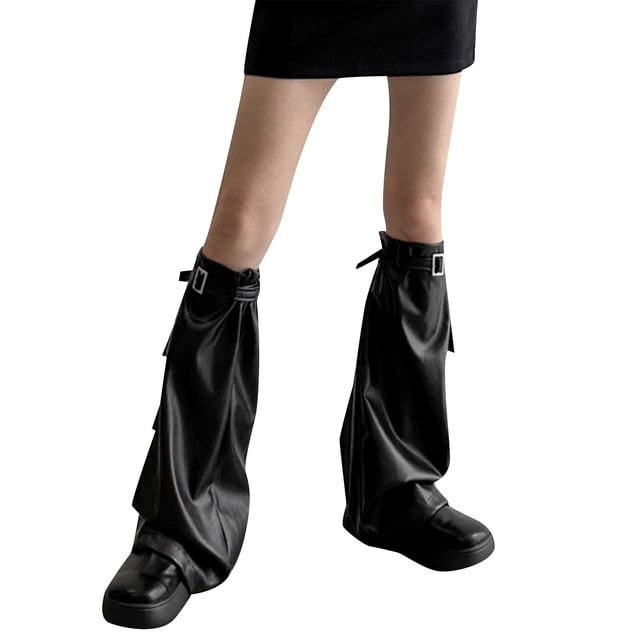 Jambières pour Dames Style de Rue Chaussettes Élastiques Réglables Chauffe-Pieds Manches Mode Confortable Travail Décontracté