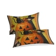 thumbnail image 2 of Happy Halloween Comforter Cover Set Cute Ghost Pumpkin Printed Bedspreads Creative Bedding Cover Set, 2 of 4