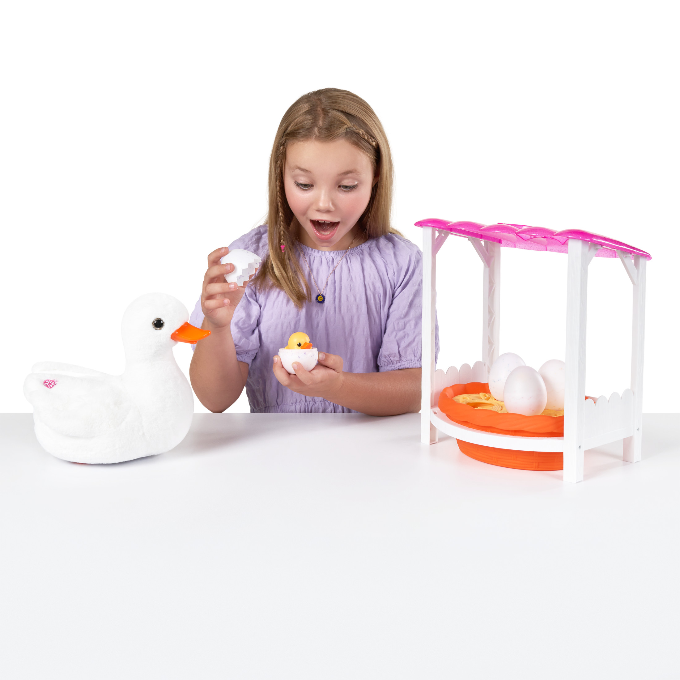 Pets Alive Mommy Duck Surprise de ZURU Élever Jouer Surprise Éclosion Interactif Filles Jouet