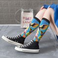 thumbnail image 5 of Vsdgher Colorful Giraffes with Drinks Knee Socks, High Socks Long Stretchy Sock Women Knee High Stocking, Long Socks for Women, 5 of 6