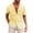 AX29-Yellow, variant on Lumtrix Cuban Linen Shirts for Men Short Sleeve Button Down Shirt Cotton Solid Summer Beach Camp Vacation Hawaiian Shirts Yellow XL