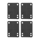 thumbnail image 1 of 1/8" 3mm Rubber Skateboard Riser Pads - Shock Absorbing Set of 4 for Trucks & Boards, 1 of 5