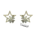 thumbnail image 3 of WILLBEST Rhinestone Stud Earrings for Women Girls Minimalist Tiny Ear Wrap Piercing Hoop Ear Jewelry, 3 of 9
