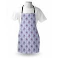 thumbnail image 4 of Vintage Apron, Old Fashioned Pattern with Antique Wavy Lines and Posies of Roses, Unisex Kitchen Bib with Adjustable Neck for Cooking Gardening, Adult Size, Pale Blue Lavender, by Ambesonne, 4 of 4