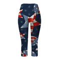 thumbnail image 5 of Gibobby Leggings Termicos Mujer Leggings para mujer Verano paraportes casuales Pantalones yoga Pantalones cortos ajustados（Azul marino， L), 5 of 5