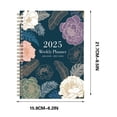 thumbnail image 2 of Lksixu 2025 Planner Coil Notebook, A5 Floral Prints Schedule Notebook with Separate Pages, Thick Paper Weekly & Monthly Organizer Notebook with Tabs and Elastic Closure Academic Appointment Notebook, 2 of 8