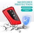 thumbnail image 5 of Key Fob Cover Compatible with Lexus ES250 ES350 GX550 LX600 LS500 LC500h NX300h RX350 RX450h UX200 2018-2025 Keychain Case Holder Protector,Red, 5 of 6