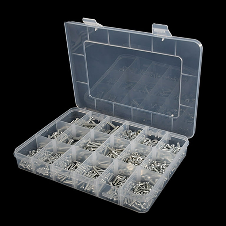 Feiboyy 18 Cell Parts Box Component Box Electronic Accessories Box Screw  Box Storage Box Transparent Multi Cell Mobile Cell Box