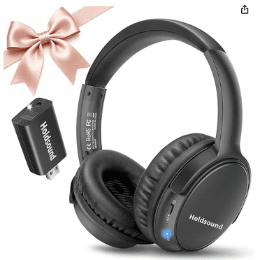 Wireless Headphones for TV Watching, BKM400 Wireless TV Headphones with Bluetooth USB Transmitter, Simple Operation, 165ft (50m) Wireless Range, No Static & No Delay Visit the Holdsound Store