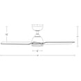 thumbnail image 6 of WAC Mocha 54" Brushed Aluminum Dimmable LED Smart Ceiling Fan with Remote Control, 6 of 11