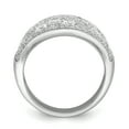 thumbnail image 2 of Finest Gold Sterling Silver Rhodium-Plated Pave CZ Ring - Size 8, 2 of 5
