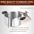thumbnail image 5 of Joyfair 8 QT Stock Pot, Tri-Ply Stainless Steel Stockpot with Lid Stay-Cool Handles, Professional Cooking Soup Pasta Pot with Gas Induction Electric Stoves, Dishwasher Safe & Heavy Duty, 5 of 8