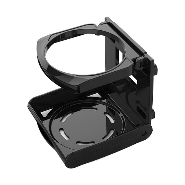 Titular de la bebida del barco Portavasos de plástico Bandeja organizadora de almacenamiento plegable, Botellas de bebidas Soportes de Tazas de soporte Portavasos para 9.5x9x9.7cm negro01