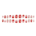 thumbnail image 1 of 24Pcs/Set Set Christmas Wearable False Nails with Glue Lovely Snowflake Santa Claus  Tree Design Nail Decoration Manicure Tip, 1 of 10