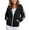 Black, variant on Ankola Girls Full Zip Hooded Sweatshirt Jacket Loose Solid Color Long Sleeve Casual Hoodie Coat for Teen Girls 4-15 Years