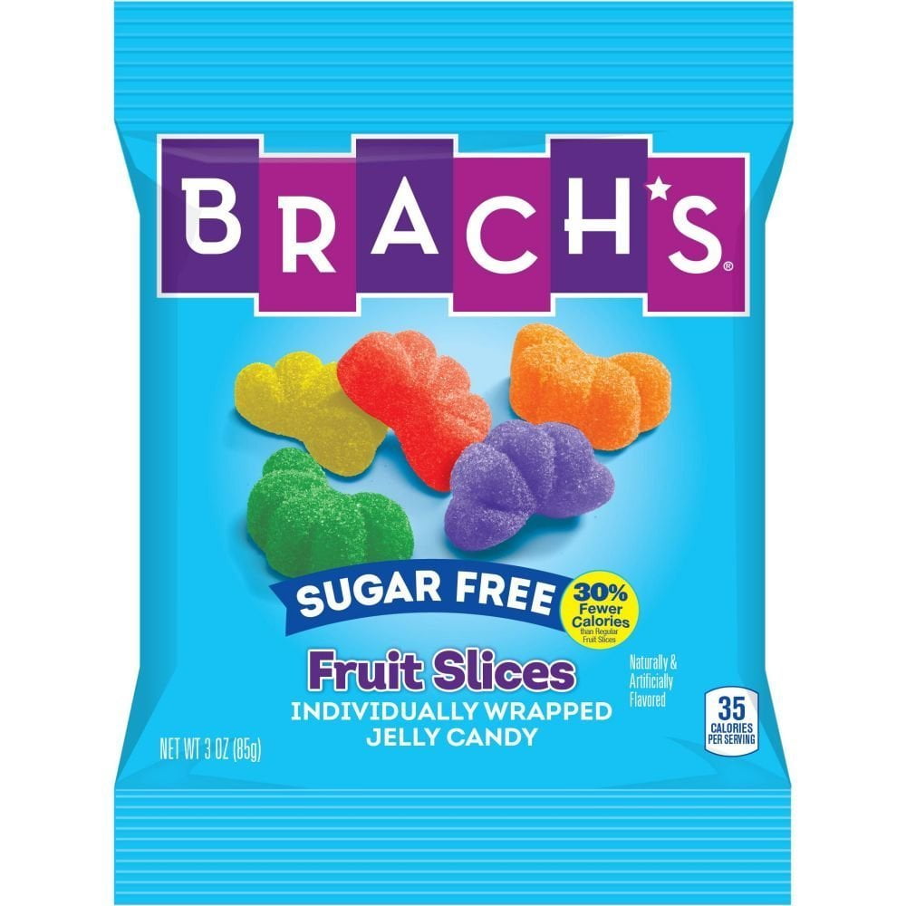 Price/Case)Brachs Sugar Free Fruit Slices 3 Ounces Per Bag - 12 Per Case - ...