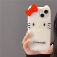 thumbnail image 1 of Sanrio Hawaiian Black Skin Hello Kitty Para iPhone 11 13 14 12 Pro Max Funda De Silicona A Prueba De Golpes, 1 of 4
