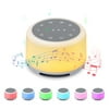 Walmeck White Noise Sound Machine with Mood Light Natural Sounds & Music for Sleeping Rechargeable Natural Sound Machine Playback Memory & Timing Sleep Therapy for Babyroom Bedroom Office