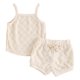 thumbnail image 1 of Odeerbi 6M-4Y Conjunto de Verano Para Niñas Camisola de Algodón A Cuadros Tops Pantalón Corto Conjunto de Dos Piezas Tirantes, 1 of 5