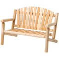 thumbnail image 1 of Bestar White Cedar 4' Adirondack Bench in Natural, 1 of 6
