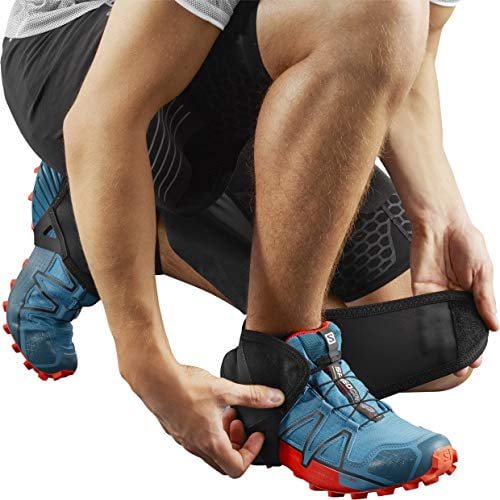 Salomon Trail Gaiters, Black, Large (size 9.5-12)