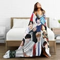 thumbnail image 6 of GOT7 YuGyeom Blanket Soft and Comfortable Warm Fleece GOT7 YuGyeom Throw Blankets Beach blanket Decoration Gift for Decor Living room dormitory Picnic Yoga Sofa Bed Camping Travel All Season, 6 of 6