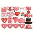 thumbnail image 6 of 25Pcs Valentine's Day Photo Props Wedding Valentine's Day Photo Booth Props Party Favors,Valentine's Day Photo Prop Set, 6 of 6