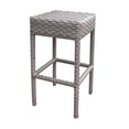 thumbnail image 4 of TK Classics OASIS-BARTABLE-BACKLESS-6 Oasis Bar Table Set with Backless Barstools Outdoor Wicker Patio Furniture, Grey Stone - 7 Piece, 4 of 5
