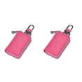 thumbnail image 4 of Sonducket Cartera de cuero Tienda portátil Escuela Fecha Puerta Llaves Almacenamiento Monedero Tarjeta de crédito Organizador Titular de rosa púrpura 2Conjunto, 4 of 6