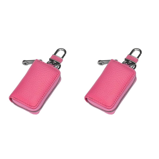 Cartera de cuero Minnieouse Portátil Rosa púrpura 2piezas