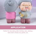 thumbnail image 2 of Weiweiguan Delicate Cake Decor Elder Statue Creative Cake Decor Birthday Bake Decor, 2 of 6