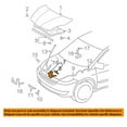thumbnail image 3 of For 04-10 Sienna 3.3L/3.5L Front Hood Latch Lock Bracket Steel TO1234115, 3 of 5