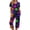 37# Dark Purple, variant on Womens Halloween 2 Piece Capri Pajama Set V Neck Short Sleeve Cute Cartoon Ghost Jack O Lantern Fall Leaf Loungewear Cropped Pants with Side Pockets Yellow XXL