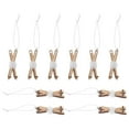 thumbnail image 5 of 10 Pcs Mini Christmas Sleigh Sled Pendant Tree Decoration Khaki, 5 of 7