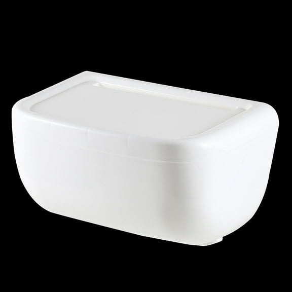 NICEXMAS Toilet Roll Holder Tissue Holder for Bathroom Sawtooth Design White PP 1Pcs