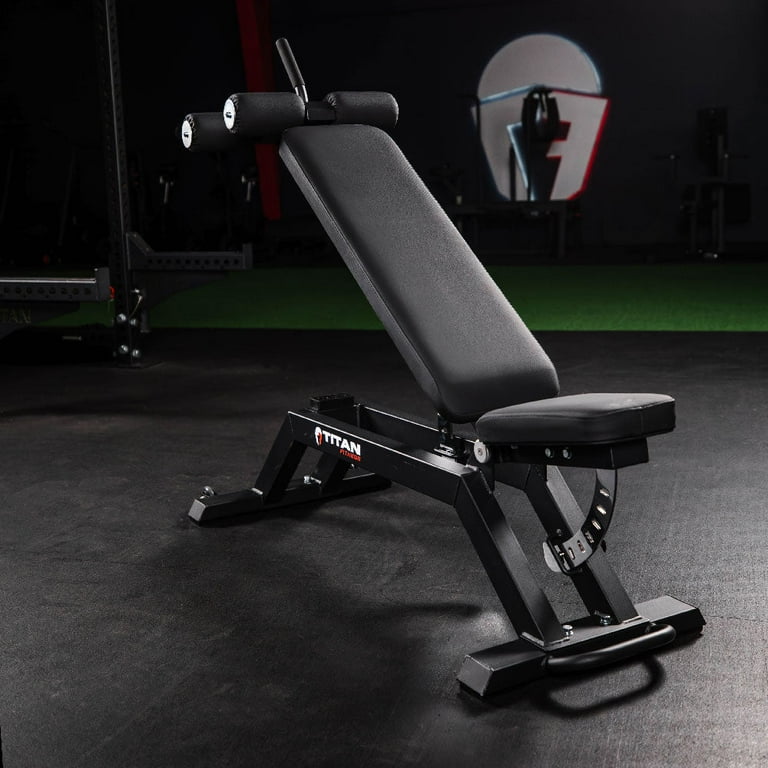 Titan Fitness Adjustable Weightlifting FID Bench 70 Positions for Workout Max Rated 600 LB Walmart