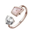 thumbnail image 3 of Watches for Women SAGA Illusion Ladies Crystal Bracelet Watch, Quartz, Pink Blue Dial, Crystal Bezel, Silver Tone, Gift for Women, 3 of 10