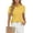 Yellow#210312MM, variant on Hearthz Womens Polo Shirts Short Sleeve 3 Buttons Collared Uniform Tops for Women UPF 50  Sun Protection Golf Shirts for Women Light Gray XL
