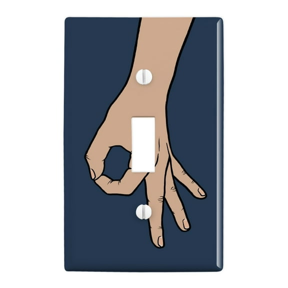 The Circle Game Plastic Wall Decor Toggle Light Switch Plate Cover