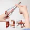 thumbnail image 2 of Finger Massager Handheld Roller Massager Wood Roller Dual Sided Trigger Point Massager for Relaxation Muscle Relaxation for Home Office Car Pack of 2, 2 of 6