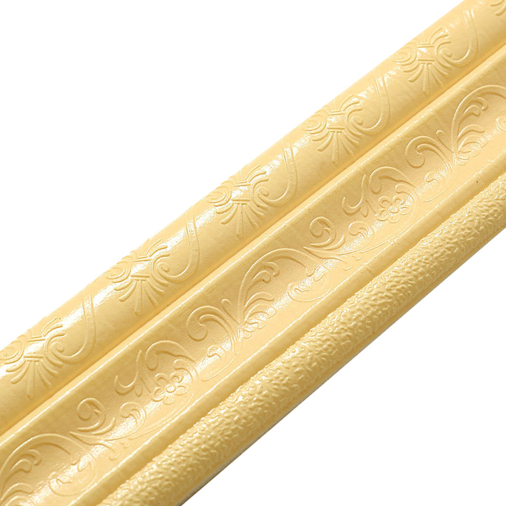 3D Wall Trim Line Skirting Border Sticker Waterproof Self-Adhesive Strip