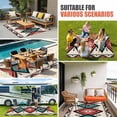 thumbnail image 4 of Aztec Southwest Outdoor Rug for Patio/Deck/Porch, Non-Slip Large Area Rug 6 x 9 Ft, Geometric Red Blue Tribes Retro Indoor Outdoor Rugs Washable Area Rugs, Reversible Camping Rug Carpet Runner, 4 of 8