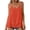 Orange, variant on UAMVSH Womens Plus Size Tank Tops Casual Sleeveless Crewneck Camisole Lightweight Loose Flowy T-Shirt with Spaghetti Straps