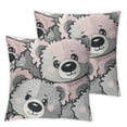 thumbnail image 2 of HENGT Cute Cartoon Koala Print Throw Pillow Covers Decorative Throw Pillows for Couch Sofa Bed Throw Pillow Cover Cushion Covers Pillowcases for Holiday Decorative 2pcs, 2 of 6