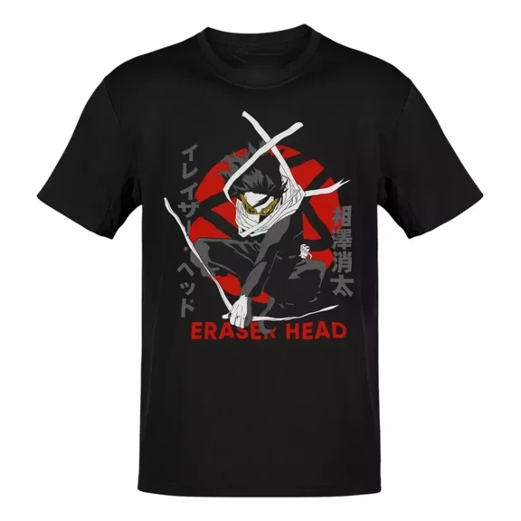 Reprint Rare Anime My Hero Academia Shota Aizawa Circle T-Shirt Size S-5XL, Gift For Friends