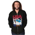 thumbnail image 5 of Tootsie Mr Owl Patriotic USA America Zip Up Hoodie Men's Women's Brisco Brands L, 5 of 6