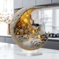 thumbnail image 2 of HUASHENG Eid Table Sign Moon House Ornament Eid Acrylic Ramadan Decor Eid Muslim Decorations For Muslim Tabletop Decor White Moon, 2 of 9