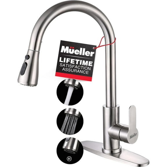 Mueller Pull-Down Single Handle Kitchen Faucet Standard