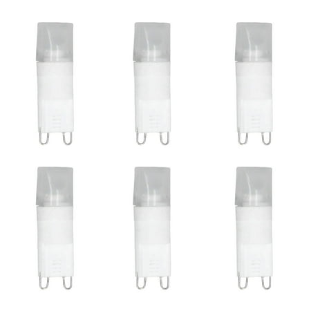 

6-Pack G9 LED Bulbs 360° Heat Dissipation Energy-Saving Standard Interface Cold White Light 220V 2W